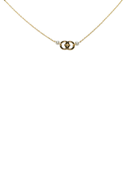 Noor Pearl Logo Necklace