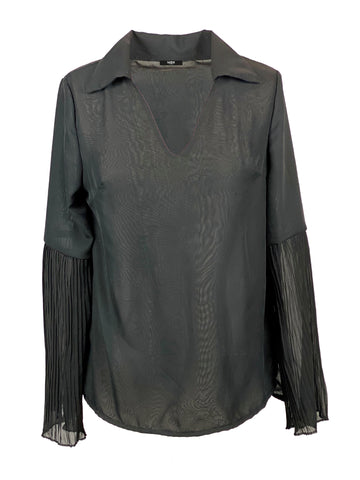 Isabelle waterfall blouse LS